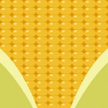Corn surface with leaf Stock Illustration