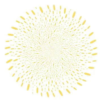 Corn Swirl Exploding Globula イラスト素材
