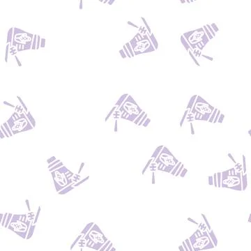 Corn syrup glyph vector seamless pattern Illustrazione stock