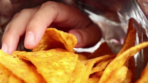 Corn tortilla chips bag Stock Footage 160919166
