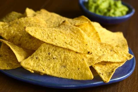 Corn Tortilla Chips Stock Photos