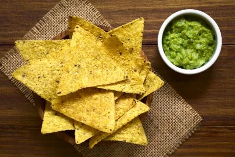 Corn Tortilla Chips Stock Photos