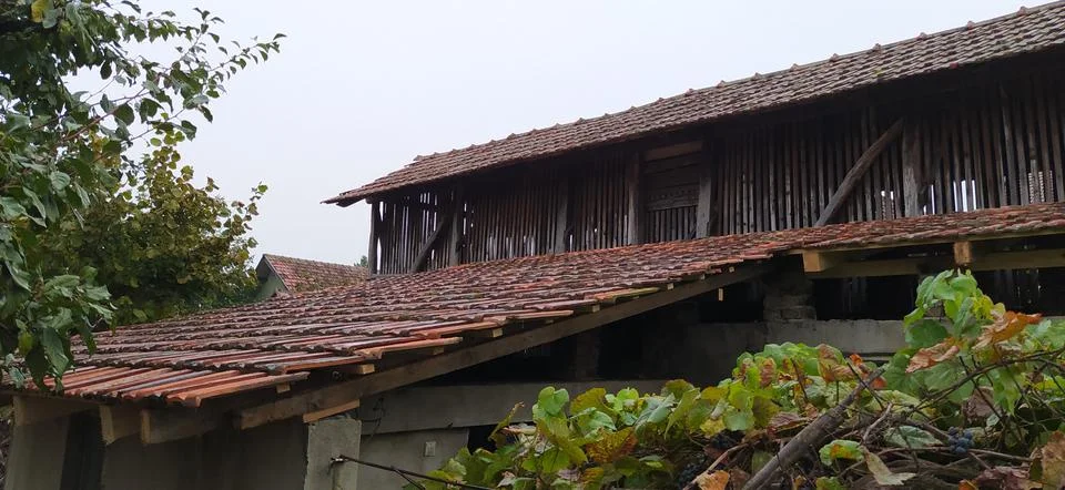 Corn warehouse Stock Photos