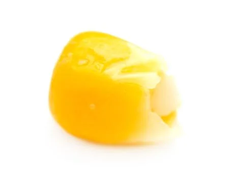 Corn on a white background. macro Stock Photos