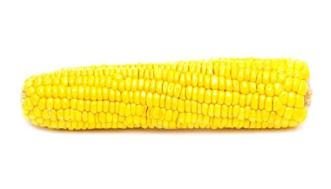 Corn on a white background Stock Photos