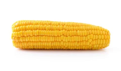 Corn on a white background Stock Photos