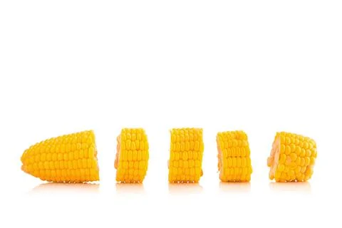 Corn on white background Foto stock