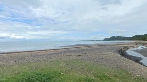 Cornallis Beach Pan Stock Footage 219431545