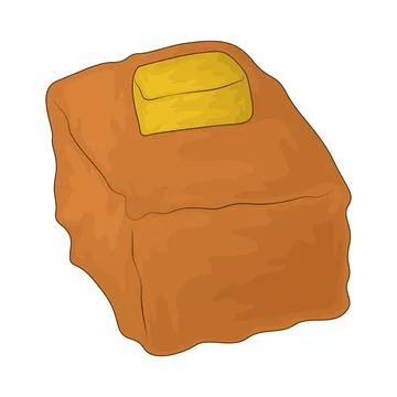 Cornbread illustration Stock Illustration