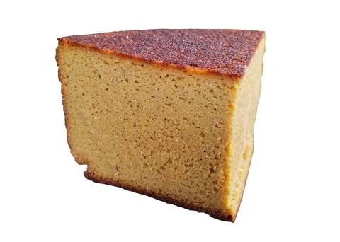 Cornbread made in Romania. Isolated on white Stock Photos