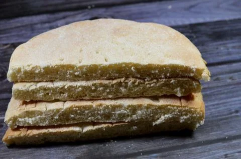 Cornbread, a quick bread made with cornmeal, the cuisine of the Southern Un.. Stock Photos