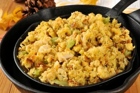 Cornbread stuffing Stock Photos