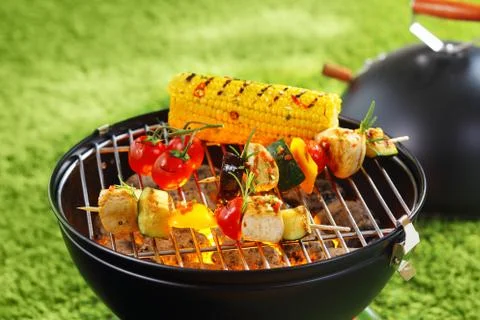 Corncob en brochette Stock Photos