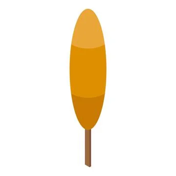 Corndog icon isometric vector. Corn dog Illustrazione stock