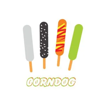 Corndog vector Stock Illustration