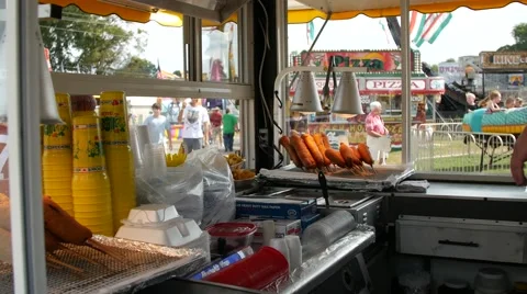 Corndogs, County Fair Stock Footage 55640261