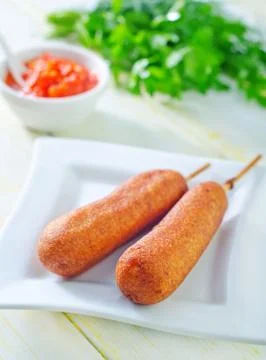 Corndogs Stock Photos