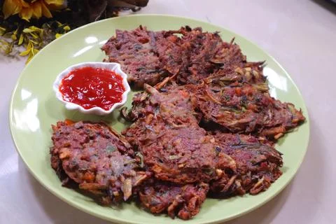 Corned beef patties Stock Photos