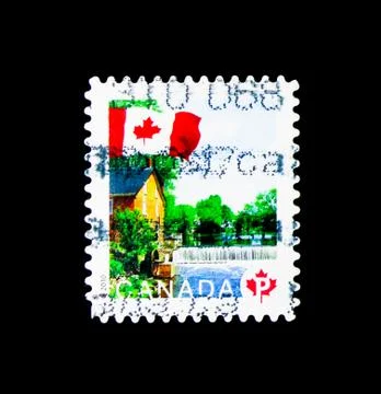 Cornell Mill, Flag Definitives 2006-2010 serie, circa 2010 Stock Photos