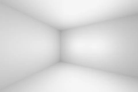 Corner of abstract empty white room Stock Illustration