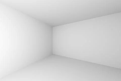 Corner of abstract white empty room Stock Illustration