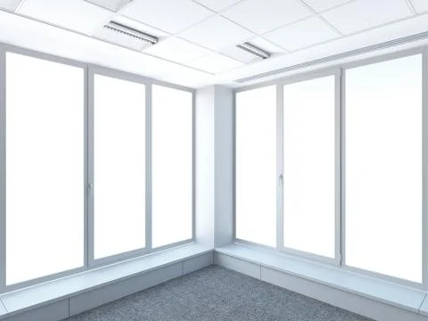 Corner and windows 库存插图