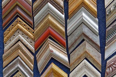 Corner art frames Foto stock