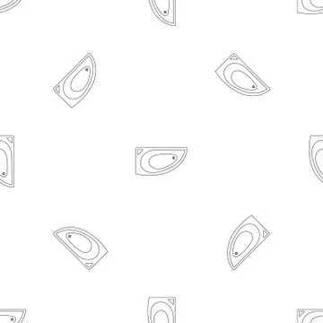 Corner bathtube pattern seamless vector Stock Illustration