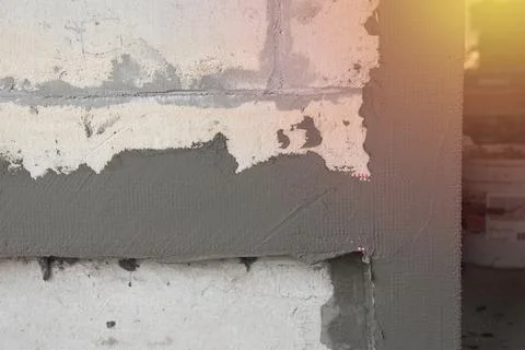 Corner bead with mesh Stock Photos