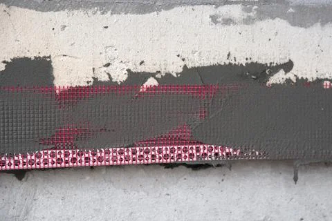 Corner bead with mesh Stock Photos