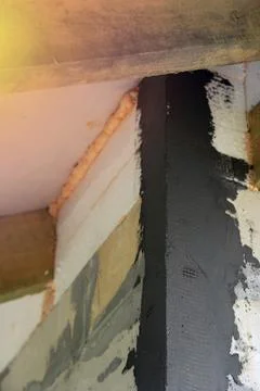 Corner bead with mesh Stock Photos