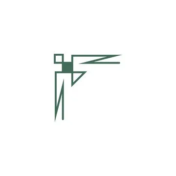 Corner border, ornament icon design template Illustrazione stock