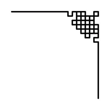 Corner Border Ornament Illustrazione stock