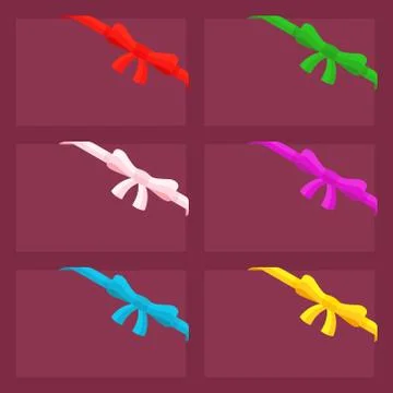 Corner bow Stock Illustration