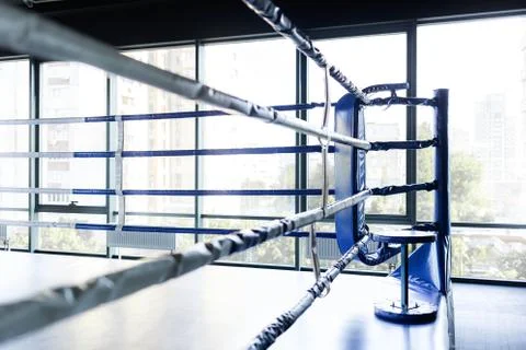 Corner of the boxing ring Stock Photos