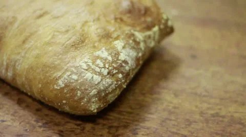 Corner Bread pan left Stock Footage 9480160