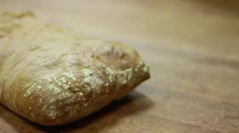 Corner Bread top pan left Stock Footage 9477961