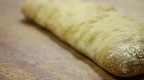 Corner Bread top pan left 2 Stock Footage 9478749