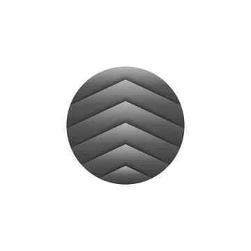 Corner of the building logo of a round shape in isometry, gray high-rise resi Ilustración de archivo