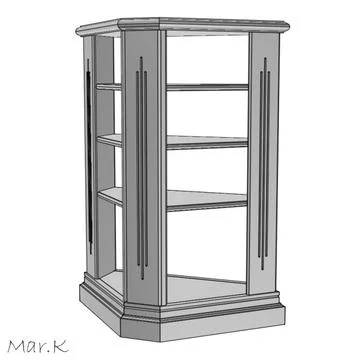 Corner cabinet ~ 3D Model ~ Download #91434930 | Pond5