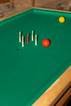 Corner of a carom billiard table Stock Photos