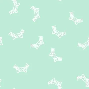 Corner clamp line vector seamless pattern イラスト素材