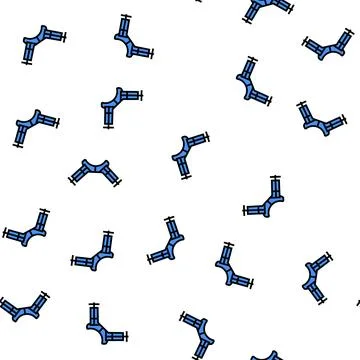 Corner clamp vector seamless pattern Stock Illustration