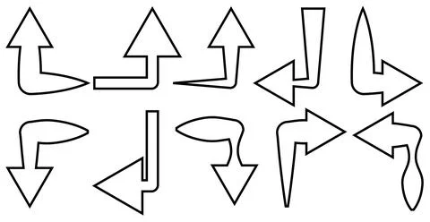 Corner up down arrow direction traffic signal. Curved arrow navigation concept. イラスト素材