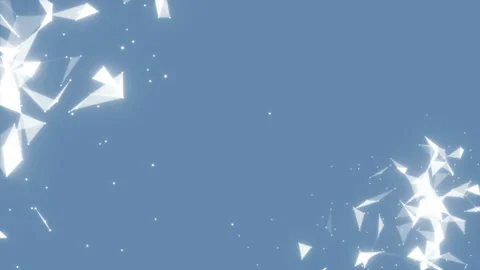 Corner elements are active.Abstract blockchain geometrical background with Stock Footage 99712765