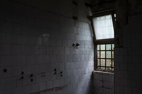 Corner of empty abandoned room Stock Photos