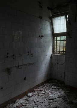 Corner of empty abandoned room Stock Photos