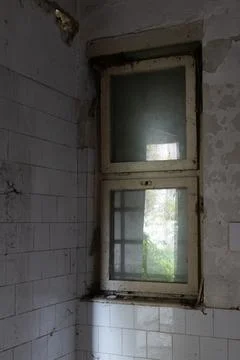 Corner of empty abandoned room Stock Photos