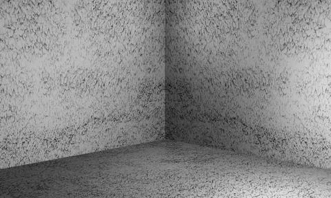 Corner of empty room with walls floor Stock Illustration