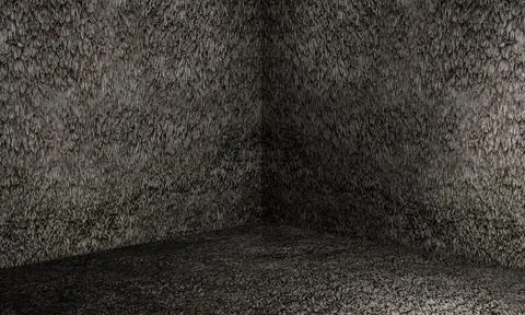 Corner of empty room with walls floor Stock Illustration